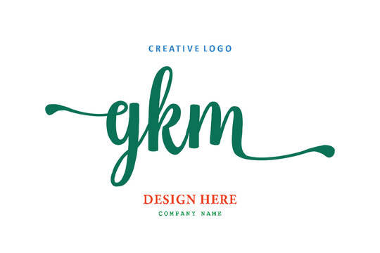 GKM lettering logo is simple, easy to understand and authoritative