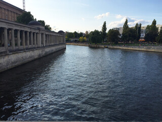 Fototapeta na wymiar Spree River at Berlin Germany