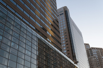 Fototapeta na wymiar 夕暮れ時の新宿の高層ビル