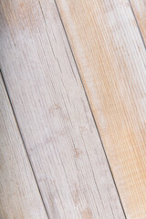 Wood grain background on shabby yellow planks