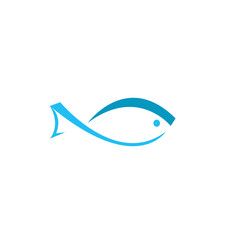 fish logo design vector background
