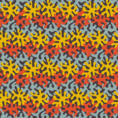 Seamless pattern with abstract shapes