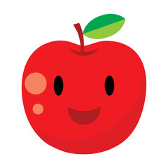 可愛いリンゴのキャラクター