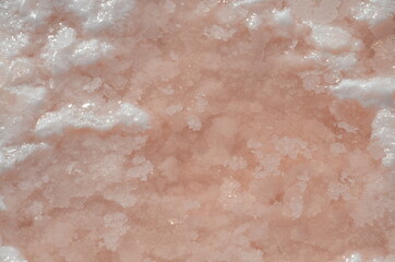 Fototapeta premium pink salt lake for aroma procedure
