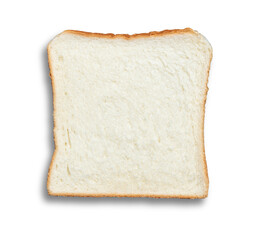 sliced bread isolated on white background
