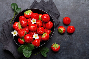 Ripe garden strawberry