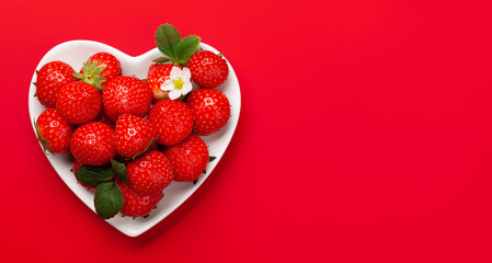 Ripe garden strawberry