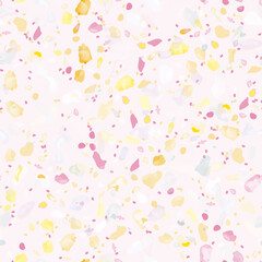 Terrazzo Texture Vector. Flooring Seamless Pattern