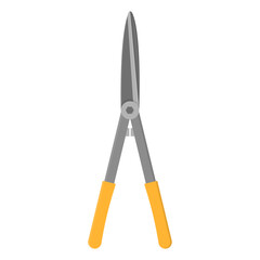 Gardening scissors isolated on white background. Gardening tool. Vector illustration in cartoon style for your design.