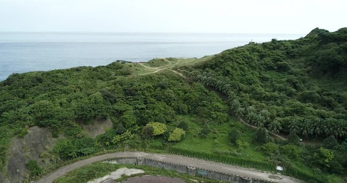 August 7, 2018, Keelung Badouzi Wangyou Valley, Taiwan.