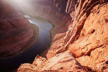 Horseshoe Bend on Colorado River. Arizona Horseshoe Bend in Grand Canyon.