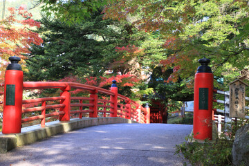 中野もみじ山の紅葉（青森県・黒石市）
