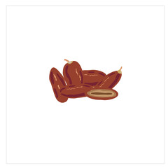 Dates Fruit Ramadan Kareem Vector