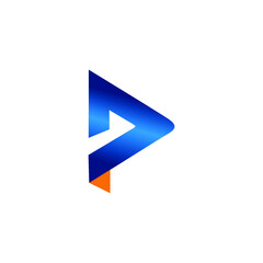 logo p icon vector templet 