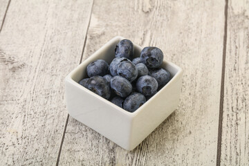 Ripe sweet tasty blueberries heap
