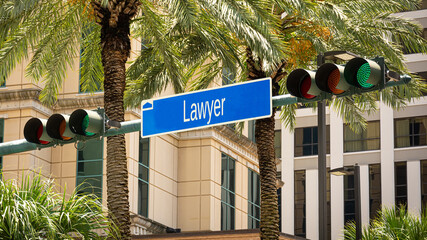 Street Sign to Lawyer