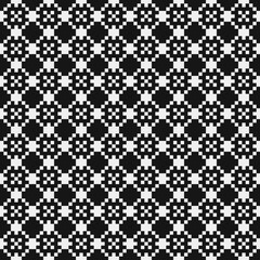 Fototapeta premium Abstract Cross Pattern Dots Logo generative computational art illustration