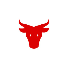 icon cow vector templet logo