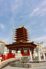 Obraz premium Pagoda Seven Days in Elista