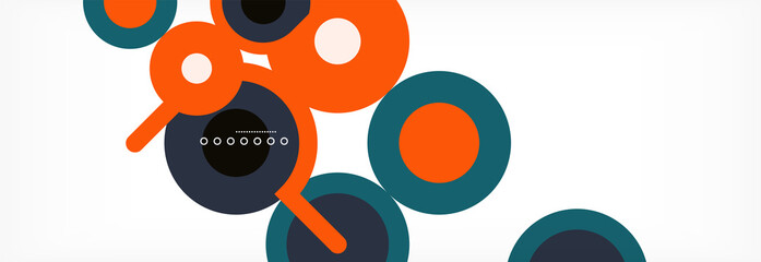 Obraz premium Circles and lines abstract background for covers, banners, flyers and posters and other templates