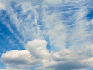 Clouds in a clear blue sky-1