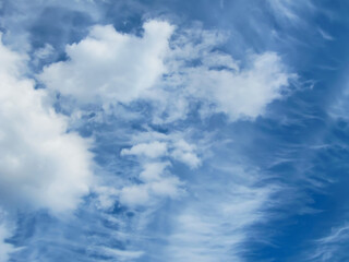 Clouds in the spring blue sky-1