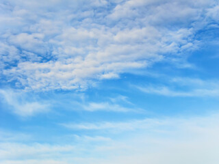 Fototapeta premium Clouds in the summer blue sky