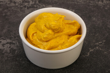 Asian Curry sauce in the bowl