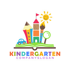 kindergarten logo concept