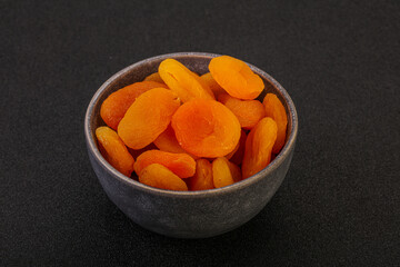 Sweet tasty dried apricot heap