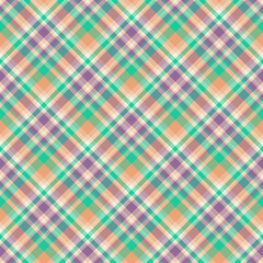 Plaid seamless pattern. Vector background of textile ornament. Flat fabric design.