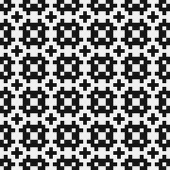 Fototapeta premium Abstract Cross Pattern Dots Logo generative computational art illustration