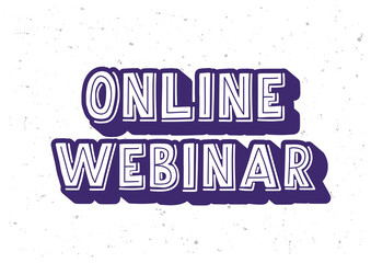 Online webinar hand drawn lettering