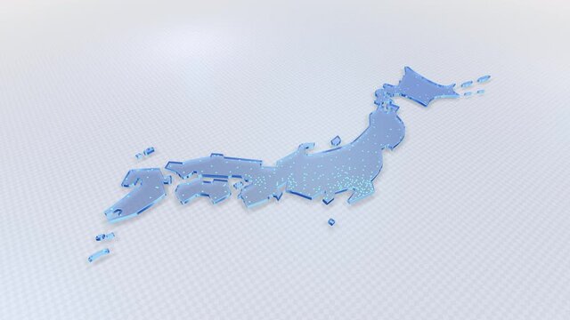 Japan Map Nippon Tokyo Osaka background