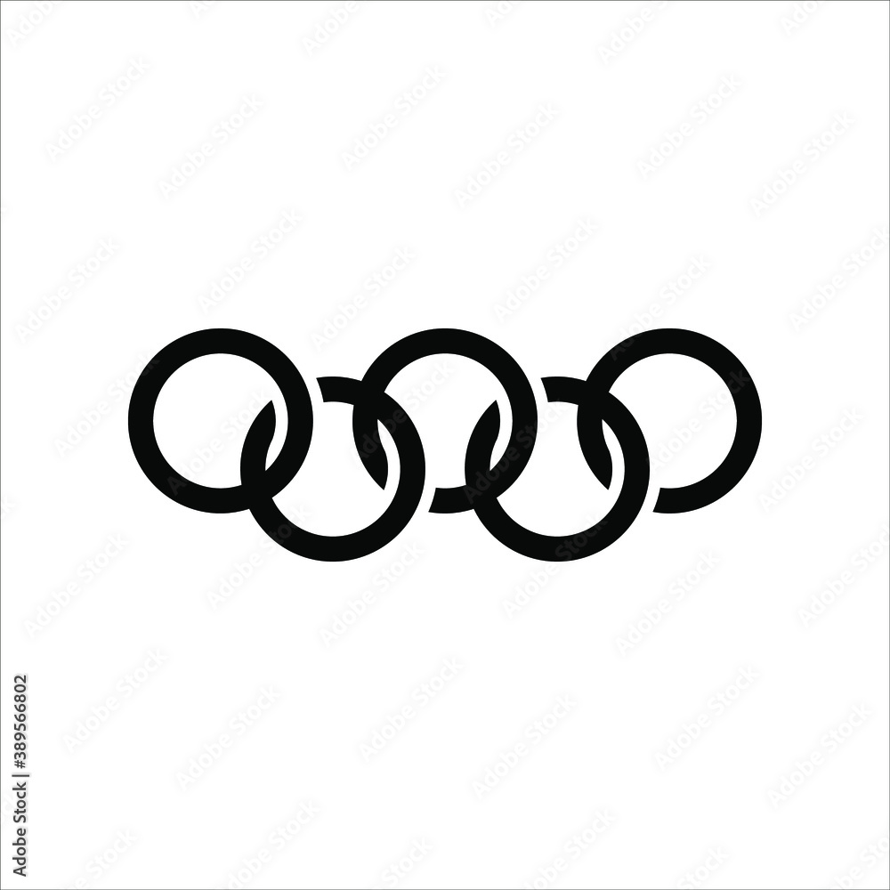 Poster chain, link icon vector. link template black color editable. hyperlink chain symbol flat vector sign