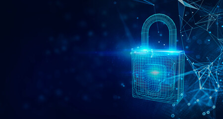 Internet, business, Technology and network concept. Cyber security data protection business technology privacy concept.