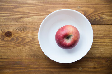 Red apples on a table