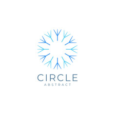 Abstract Circle and luxury logo design with minimalist style. 