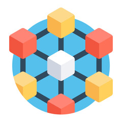 Obraz premium Blockchain