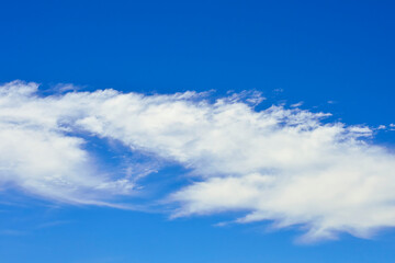 Naklejka premium 青空と白い雲