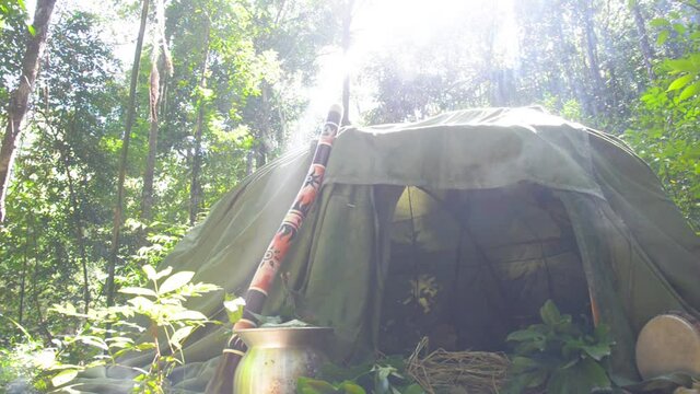 Mexican or Indian Sauna Hut - Stock image