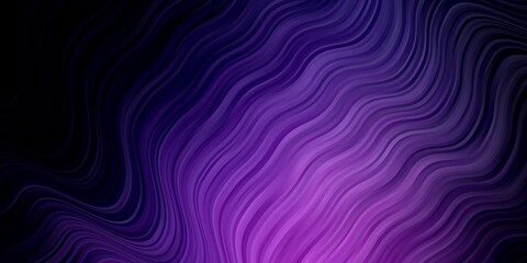 Dark Purple, Pink vector backdrop with bent lines.