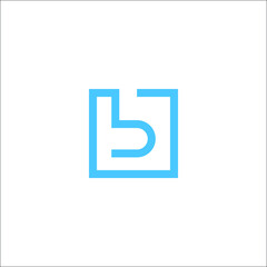 Letter B technology smart and modern a slick logo for a web and mobile app growth platform.