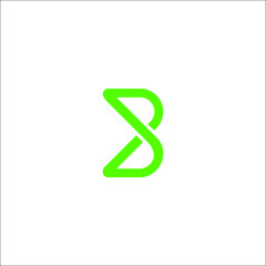 Letter B technology smart and modern a slick logo for a web and mobile app growth platform.