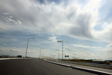 Fototapeta premium car driving on highway