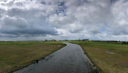 Fototapeta premium Cloudy scenery around Wilsum