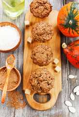 Homemade pumpkin muffins