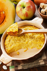 Pumpkin casserole with apple