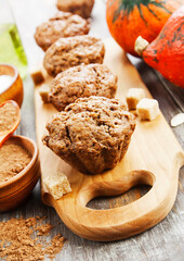 Homemade pumpkin muffins