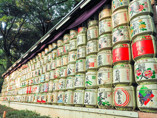 菰樽　清酒菰樽　明治神宮　原宿　原宿駅　寺社仏閣